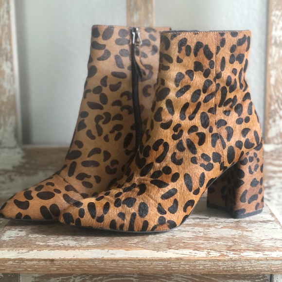 Topshop Shoes - Leopard Booties